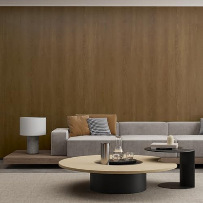 JSEVEM Brown Wood Contact Paper Walnut Peel and Stick Wallpaper Waterproof Thick Vinyl Wrap Self Adhesive Removable Wall Cover for Countertops Cabinets Shelf Furniture 16"×118" - color: Walnut, size: 16" x 118"