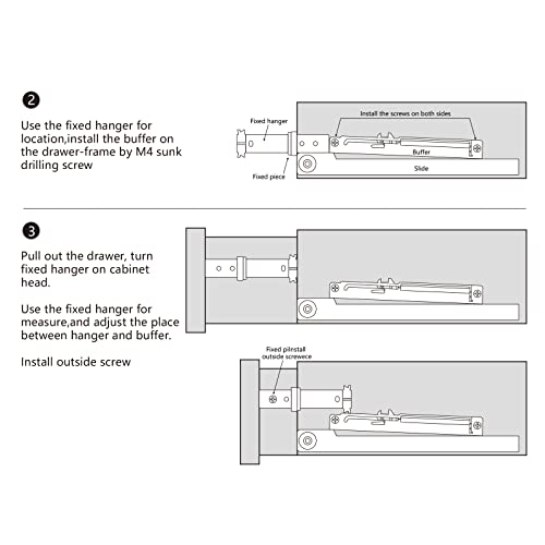 homdiy 5 Pair (10 Pack) Soft Close Adapter for Drawers