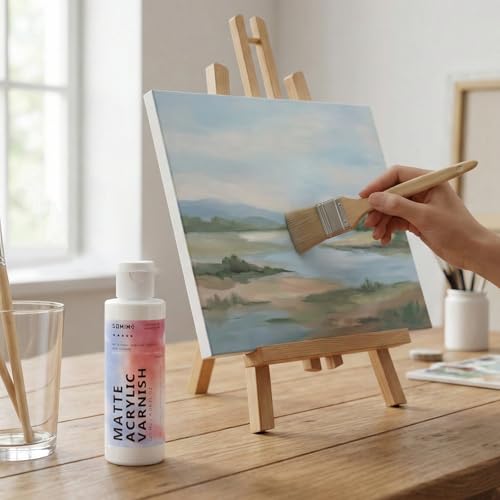 4.06 fl oz Matte Varnish Clear Paint Sealer for Acrylic Painting - style: Matte