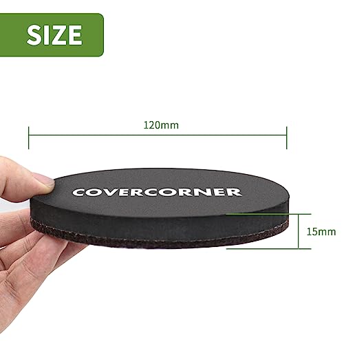 Felt Furniture Sliders for Hardwood Floors 8 PCS, 4 3/4" Brown - size: 8 PCS 4 3/4" Brown