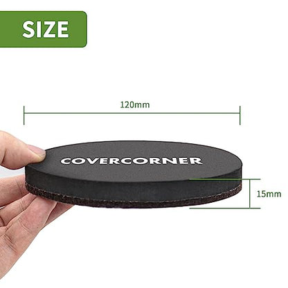 Felt Furniture Sliders for Hardwood Floors 8 PCS, 4 3/4" Brown - size: 8 PCS 4 3/4" Brown