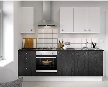 Black Wallpaper Wood Peel and Stick Wallpaper Black Wood Contact Paper - color: Black Wood, size: 17.7" x 197"