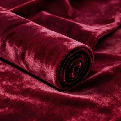 Burgundy 2‑Way Stretch Velvet Fabric 3 Yards 60 Inch Wide - color: Burgundy, size: 3 Yards