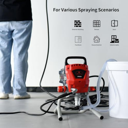 AEROPRO Tools Airless Paint Sprayer，950W 0.52GPM 3300PSI High Efficiency