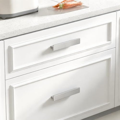 Goldenwarm 10 Pack 5" Brushed Nickel Cabinet Pulls Drawer Handles - color: Brushed Nickel, size: 5in Hole Centers