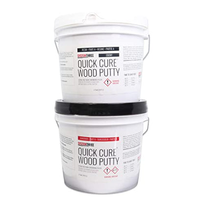 System Three Quick Cure Putty, Ebony, 2-Gallon Kit - color: Ebony, size: 2 Gallon