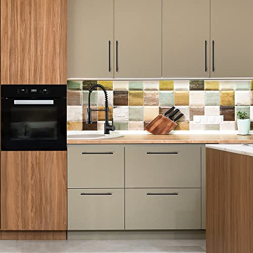 Ravinte Cabinet Pulls,10" Length,7-1/2" Hole Center,Matte Black,5 Pack - color: Matte Black