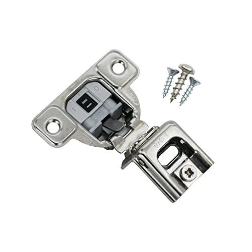 2 Pack Salice 106 Degree Silentia 1-3/8" Overlay Screw On Soft Close Cabinet Hinge with 2 Cam Adjustment CUP3CD9