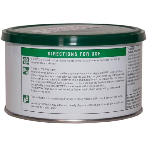 Briwax Mid Brown (previously Dark Oak) Furniture Wax Polish, Cleans, stains, and polishes.