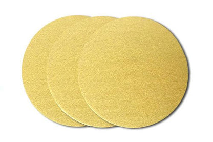 3 inch Sanding Discs Hook and Loop Round Sand Paper Disc, Gold Aluminum Oxide No Hole Hook and Loop Sanding Discs, 180 Grit Sandpaper Auto Body Sandpapers for Wood, Paint, Metal & Plastics, 50 Pack - color: 180 Grit, size: 50 Pack