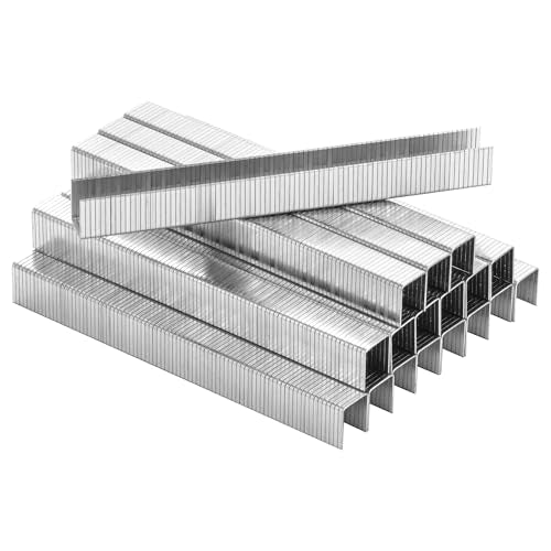 meite T50 Staples, 1/2 Inch Length Heavy Duty Staples for Staple Gun, Galvanized, 20 Gauge 3/8" Crown, Compatible with T50 Staple Gun, Ideal for Upholstery, Construction, Furniture (1,512 Counts) - size: 1/2 Inch, style: 1 Pack (1,512 Counts)