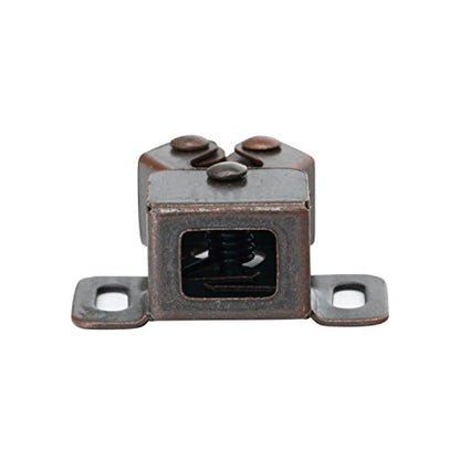 10 Pack Rok Hardware Roller Catch Brown Oil-Rubbed Bronze Copper Finish Heavy Duty Latch for Cabinet Closet Doors ROKRLCS