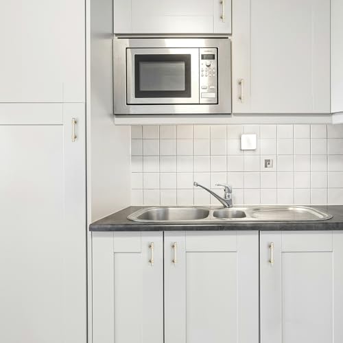 HOME EDIT 25 Pack 2-1/2 inch Cabinet Handles, Kitchen Cabinet Handles Brushed Nickel and Gold Drawer Pulls Zinc Alloy Square Bar Kitchen Pulls - color: Brushed Nickel and Gold, size: 2-1/2 Inch Hole Center