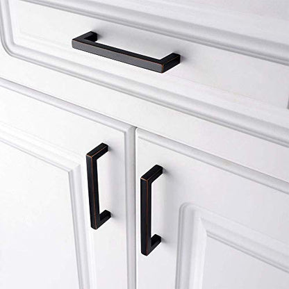 KOOFIZO 10 Pack 3-3/4 in Oil Rubbed Bronze Cabinet Pulls Drawer Handle 1816 - color: Oil Rubbed Bronze, size: 3-3/4" CC - 10Pcs