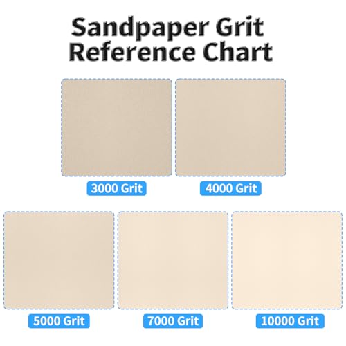 12 Pcs Detail Sander Sandpaper, 3000 Grit Triangular Sandpapers - size: 3,000 Grit