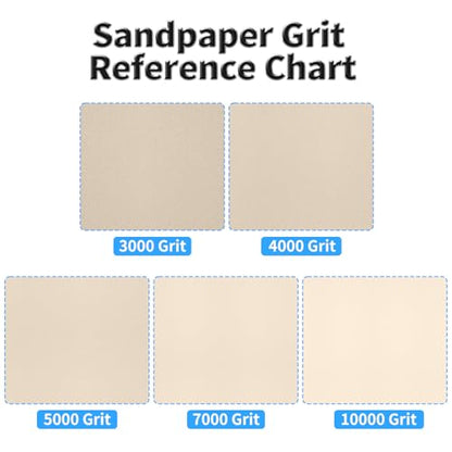 12 Pcs Detail Sander Sandpaper, 3000 Grit Triangular Sandpapers - size: 3,000 Grit