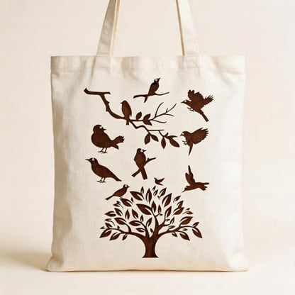 TIAMECH A4 Reusable Birds on Tree Stencil for Painting - style: Bird on Tree