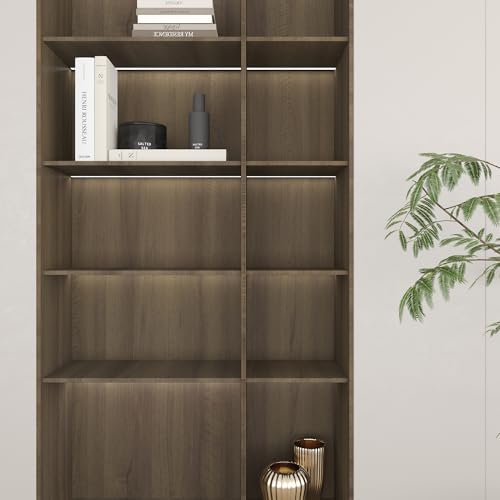 TOTIO Taupe Wood Grain Wallpaper Peel and Stick Dark Walnut Wood Contact Paper 16x78inch Matte Thickened Waterproof Self-Adhesive PVC Wall Sticker Counter Top Stick Paper Wood Vinyl Wrap for Cabinet - color: Taupe, size: 16" x 78"