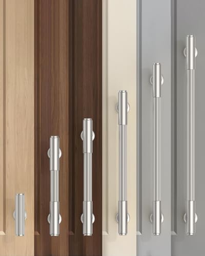 Brushed Satin Nickel Cabinet Knobs Drawer Pulls 10 Pack - color: Brushed Satin Nickel, size: T-Knob