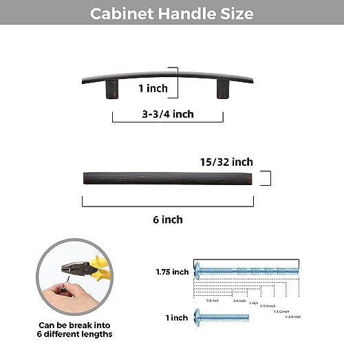 30 Pack Oil Rubbed Bronze Cabinet Handles, 3.75" Hole Center Curved Pulls - color: Oil Rubbed Bronze, size: 3.75" Hole Center