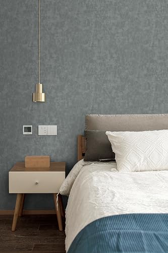Yasinet Peel and Stick Wall Paper Removable Wallpaper Modern Grey-Green Embossed Thicken Self Adhesive Wallpaper Textured Contact Paper for Cabinets Walls Waterproof Vinyl Roll 78.7"x 15.7" - color: Gray, size: 78.7"Lx 15.7"W
