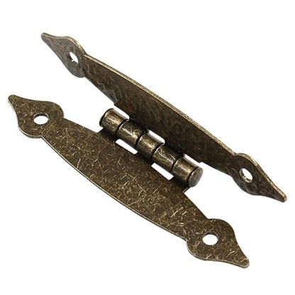 Murtenze 3.5 Inch Bronze Antique H Hinges, 4 Pack - color: Antique Bronze
