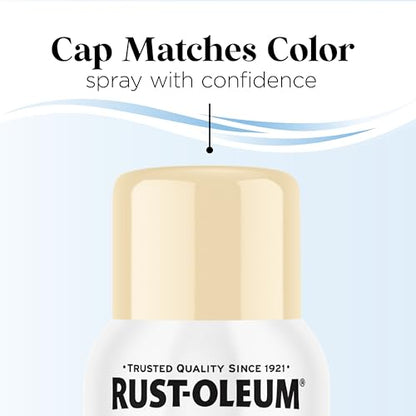 Rust-Oleum Low Odor Premium Spray Paint, Gloss Seashell - color: Seashell, size: 11 Ounce (Pack of 2)