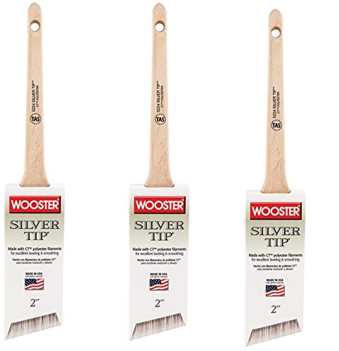Wooster Brush Company 5224 2 Silver Tip Thin Angle Sash, 2-Inch - 3 Pack - size: 3 Pack - 2 Inch