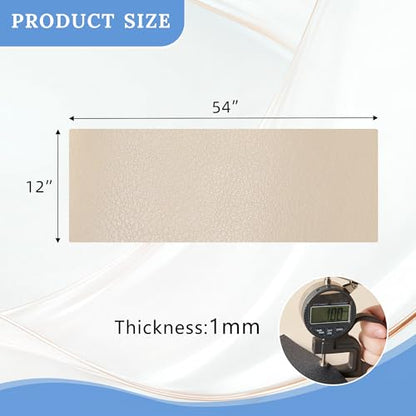 Faux Leather Sheets,Marine Vinyl Fabric,Faux Leather for Crafts. - color: Oatmeal, size: 1/3 Yard