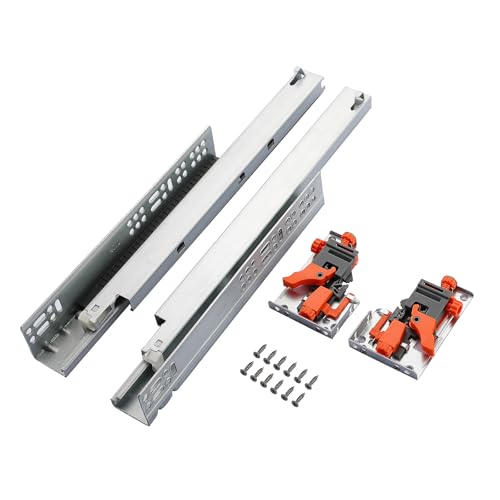 6 Pair of 20 Inch Undermount Soft Close Drawer Slides - size: 20 Inch