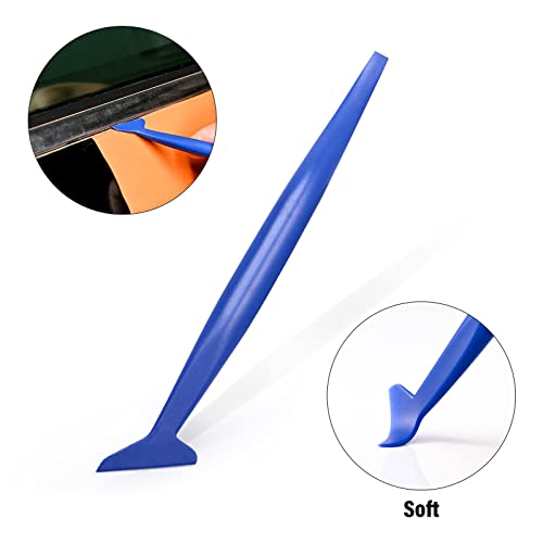 Gomake Vinyl Wrap Tool Kit Car Window Tint Installation Tools Wrapping Kit - color: Blue