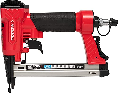 Arrow PT50 Oil-Free Pneumatic Staple Gun, Heavy-Duty Stapler, Red - size: 1 Unit