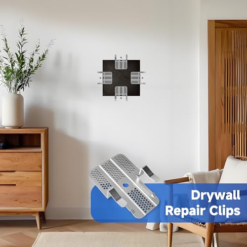 52 Pack Drywall Repair Clips, 104 Screws for 1/2 and 5/8 Inch - color: 52 Pcs