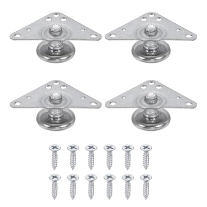 uxcell 4pcs Furniture Leveling Feet Adjustable Metal Feet (26x13x27mm) - size: 26 x 13 x 27mm