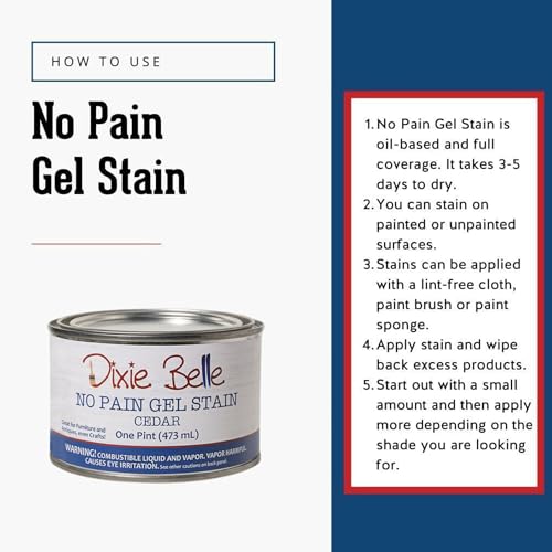 Dixie Belle Paint Company No Pain Gel Stain - Cedar - color: Cedar