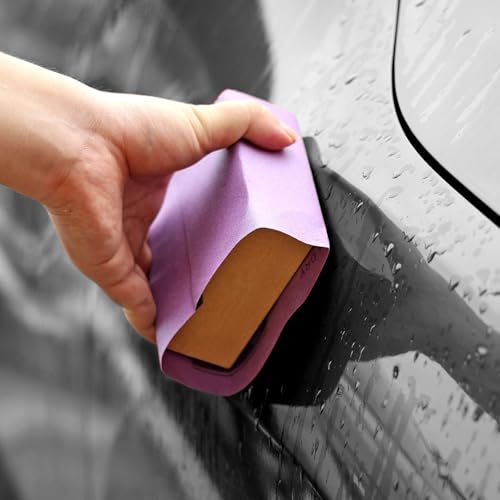 POLIWELL 320 Grit Sanding Sheets 20 PCS 9 x 11 Inch Purple Alumina - style: 320Girt