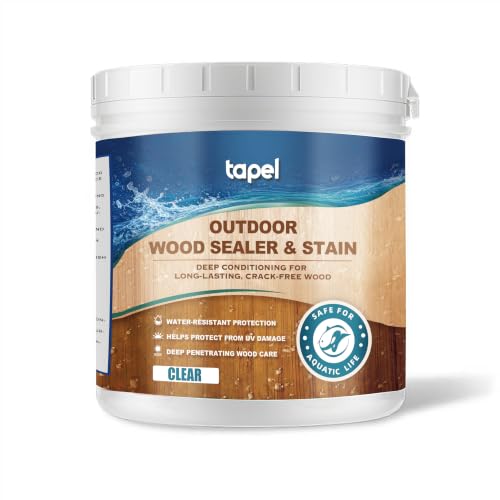 Clear Wood Sealer and Stain - Waterproof & Wood Hardwax Oil, 1qt - color: Clear, size: 1 Quart