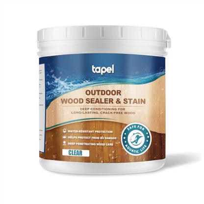 Clear Wood Sealer and Stain - Waterproof & Wood Hardwax Oil, 1qt - color: Clear, size: 1 Quart
