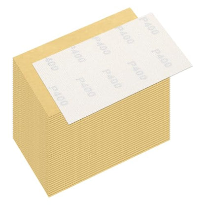 40 Pcs 400 Grit Sandpaper 2.75x5 Inch Sand Paper Alumina Abrasive - size: 2.75 x 5 Inch(400 Grit)
