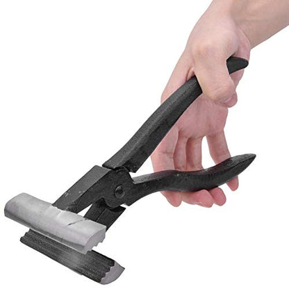 Oil Painting Stretching Pliers, Cast Iron Extra Wide Pliers, Black Handle Hand Tool Stretcher Bars Artist Framing Tool