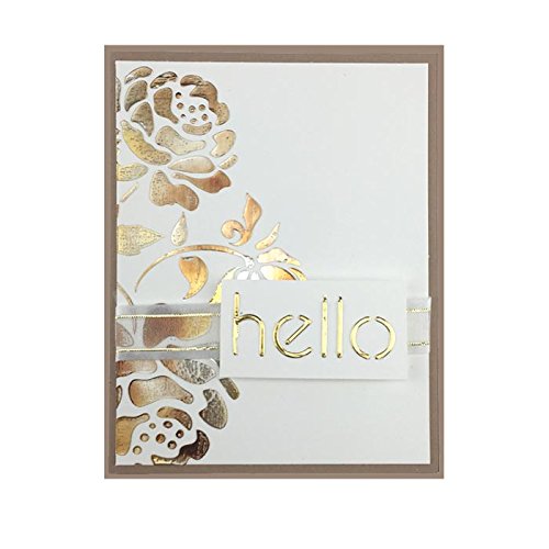 iCraft Deco Foil, 5 Transfer Sheets, 6" x 12", Amber Watercolor - color: Amber, size: 6in X 12in