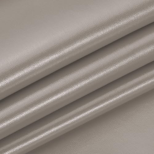 PATIKIL 29x17x0.03 Inch PU Leather Sheets, Soft Colored Faux Cowhide Grain PU Leather Sheet Repair Fabric Patch for Book Binding, Repairing, Crafting, Sewing, Bright Grey - color: Bright Grey