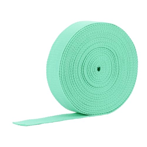 1.5 Inch Cotton Webbing, 12 Yards Webbing Straps for Bags Handles, Mint Green - color: Mint Green, size: 1.5 Inch