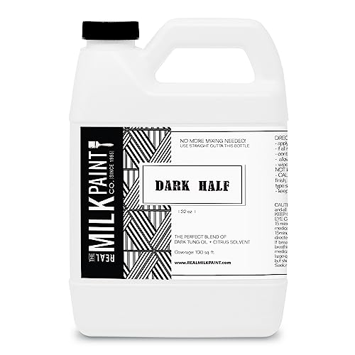 Real Milk Paint Dark Half, Dark Tung Oil and Orange Peel Oil for Wood Finishing, Cutting Boards, Butcher Blocks, Wood Floors, Clay, Stone, and Slate, Food Grade, 32 Ounces - color: Orange Peel Oil, size: 1 Quart (Pack of 1)