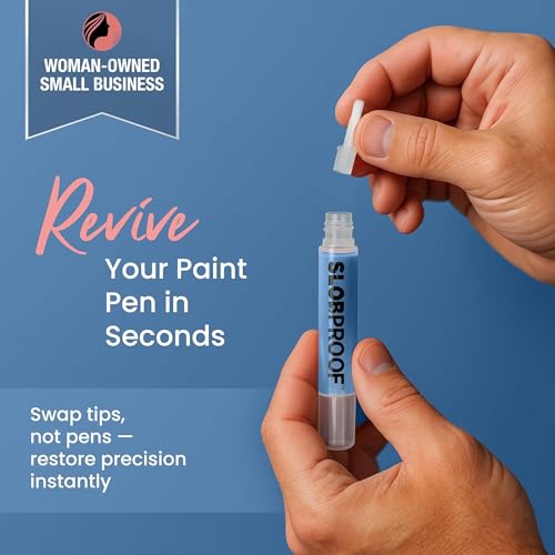 Slobproof Replacement Brush Tips for Refillable Touch-Up Paint Pens, 5pk - size: 5 Count (Pack of 1)