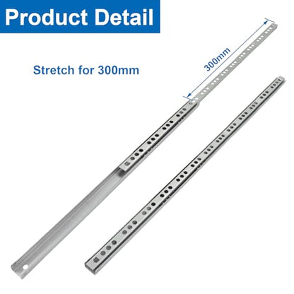 16" Narrow Drawer Slides, 1 Pair - size: 16 Inch