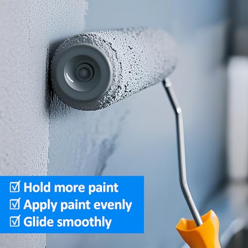9 Inch Microfiber Paint Roller Covers, 1/2" Nap, 3-Pack - size: 3 PCS, 9"