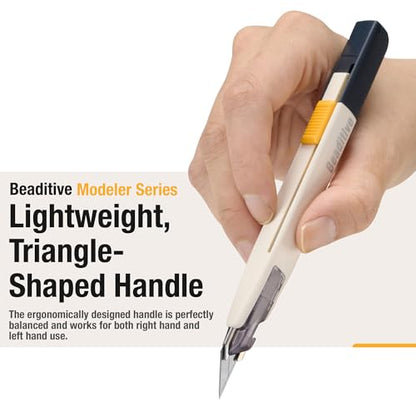 Beaditive High Precision Detail Craft Knife with 10 Blades - 30 Degree Blade Utility Knife - Art, Craft, Model Making - style: 1 Knife, 10 Blades