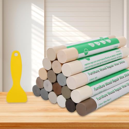 Furniture Markers Touch Up, 20 Colors Wood Filler Sticks- Curry Gray Series - color: Curry Gray Series