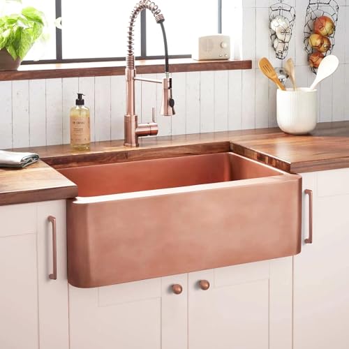 Goo-Ki Brushed Copper Cabinet Pulls with 5''Hole Centers, Modern Style Zinc Alloy Cabinet Handles for Dresser,Wardrobe,Cupboard- 24 Pack - color: Brushed Copper, size: 5'' Hole Centers